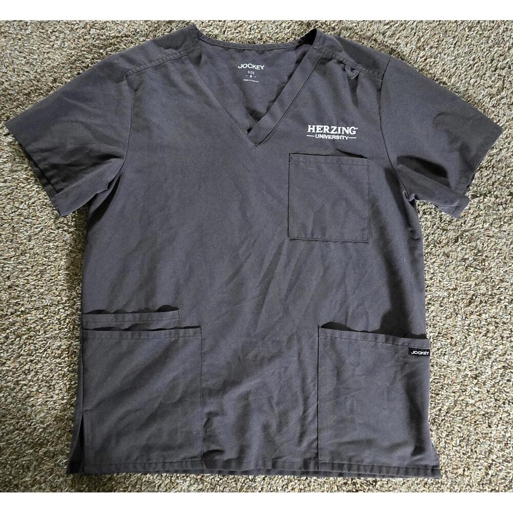 Herzing University Gray Jockey Nursing Scrub Size Small